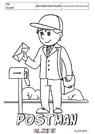 ingilizce boyama sayfaları